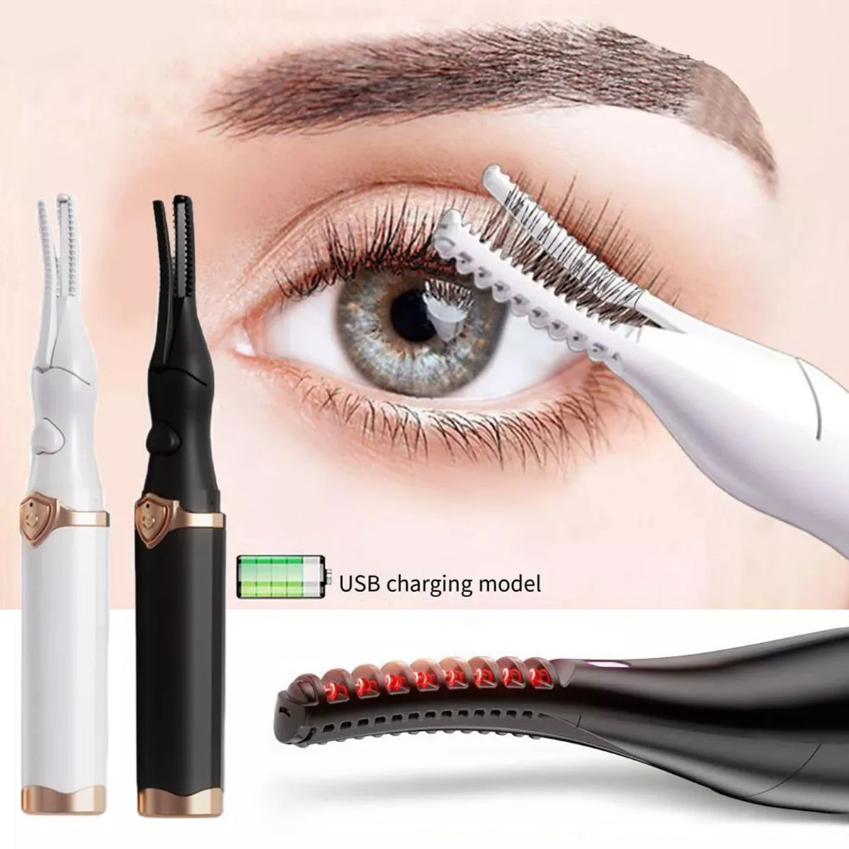 Rechargeable Heated Eyelash Curler