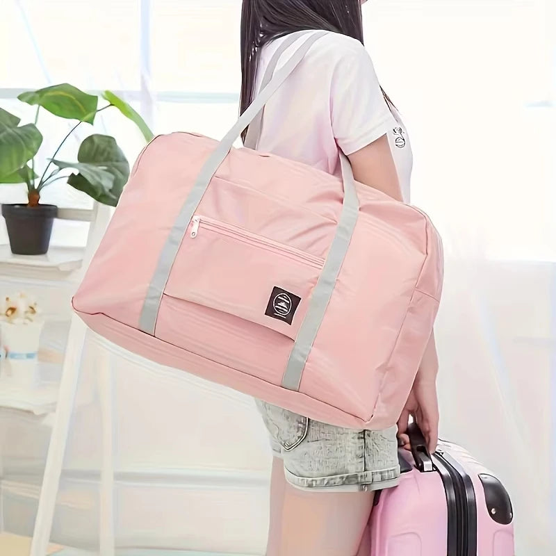 Foldable Travel Duffel Bag Lightweight Large Capacity Carry-On  for Air Travel Sports Weekends And Overnight Trips