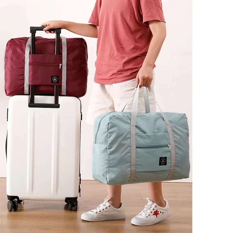 Foldable Travel Duffel Bag Lightweight Large Capacity Carry-On  for Air Travel Sports Weekends And Overnight Trips