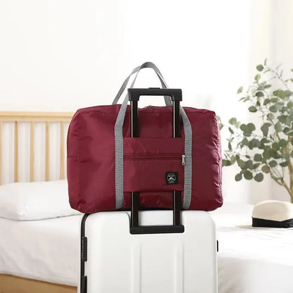 Foldable Travel Duffel Bag Lightweight Large Capacity Carry-On  for Air Travel Sports Weekends And Overnight Trips