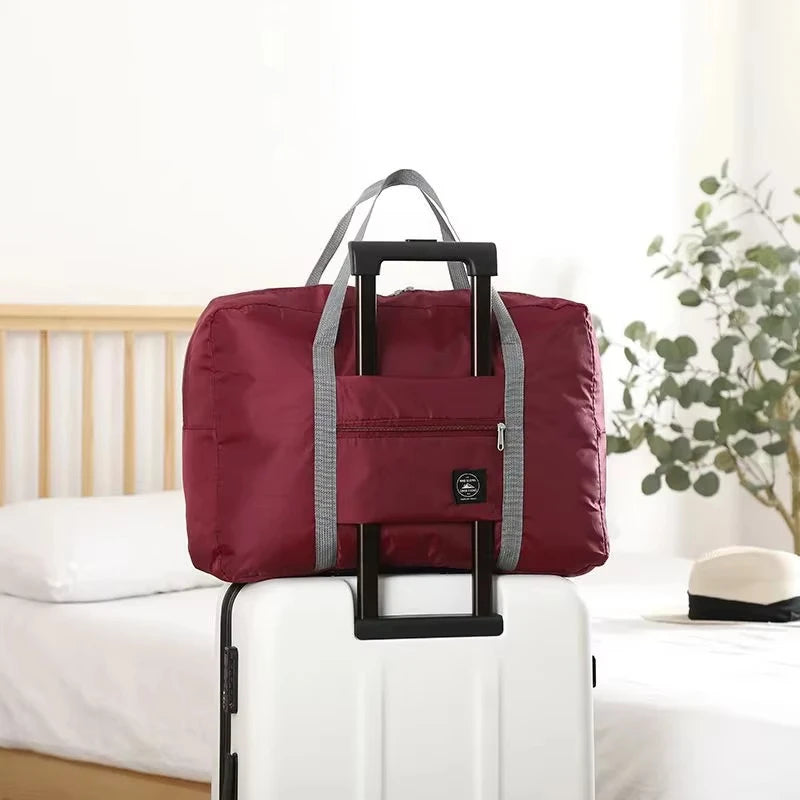 Foldable Travel Duffel Bag Lightweight Large Capacity Carry-On  for Air Travel Sports Weekends And Overnight Trips