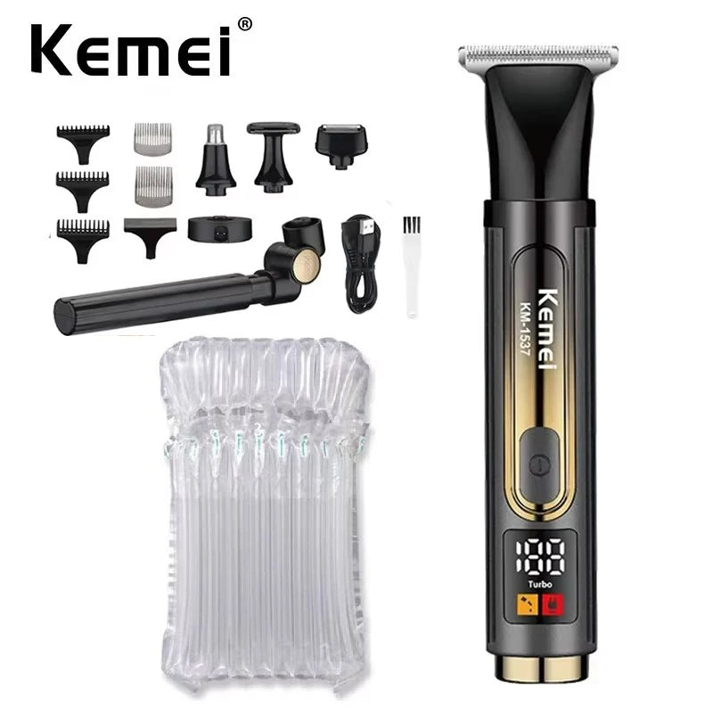 Kemei Mens Electric Back Shaver Body Grooming kit Body Hair Trimmer Facial,Arm,Chin Beard Trimmer