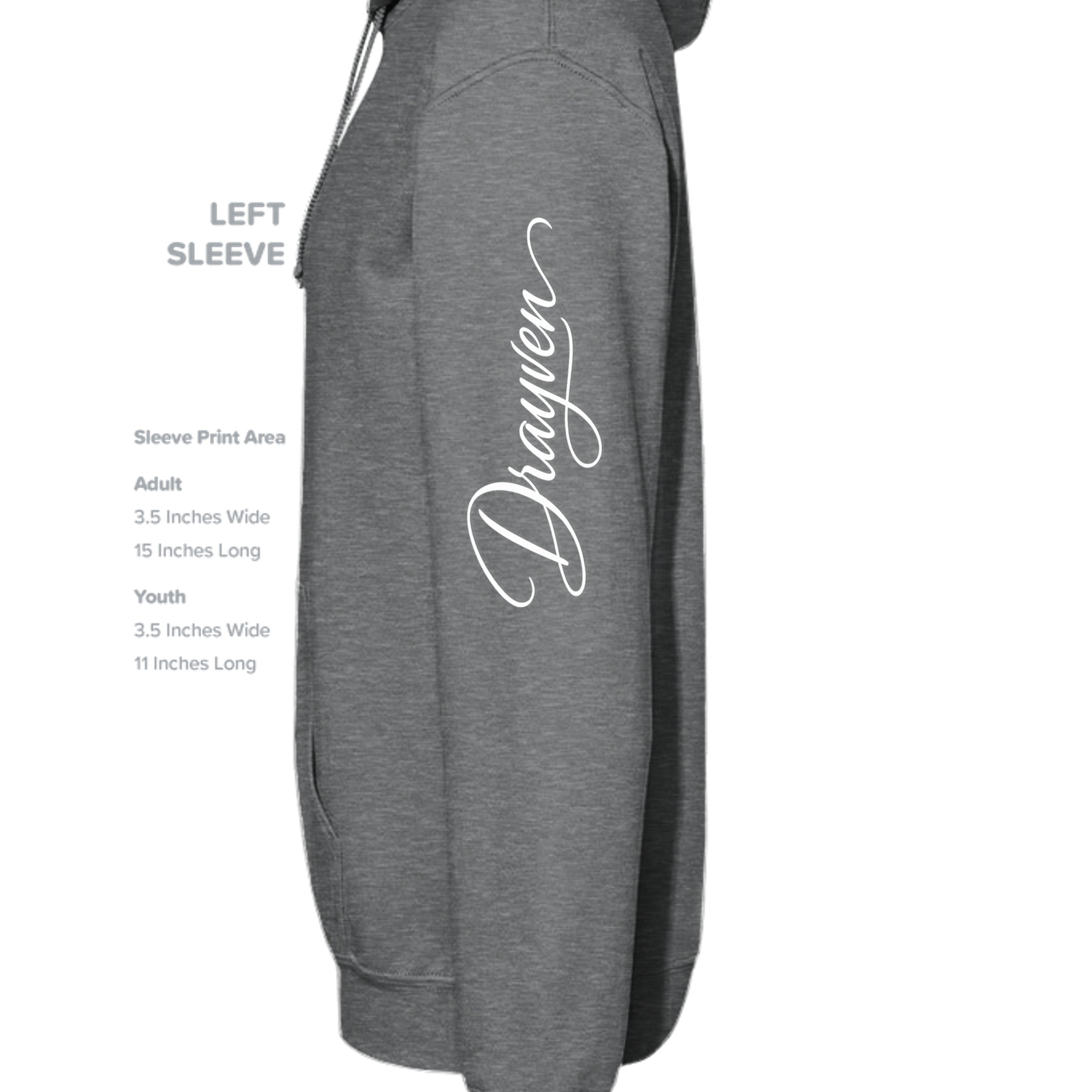 Fan Charcoal Heather - G185 - SLEEVE_LEFT