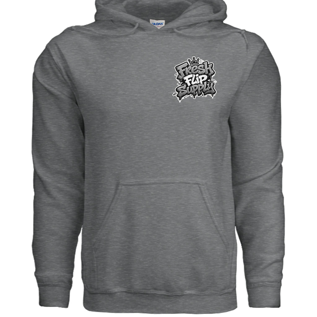 Fan Charcoal Heather - G185 - FRONT