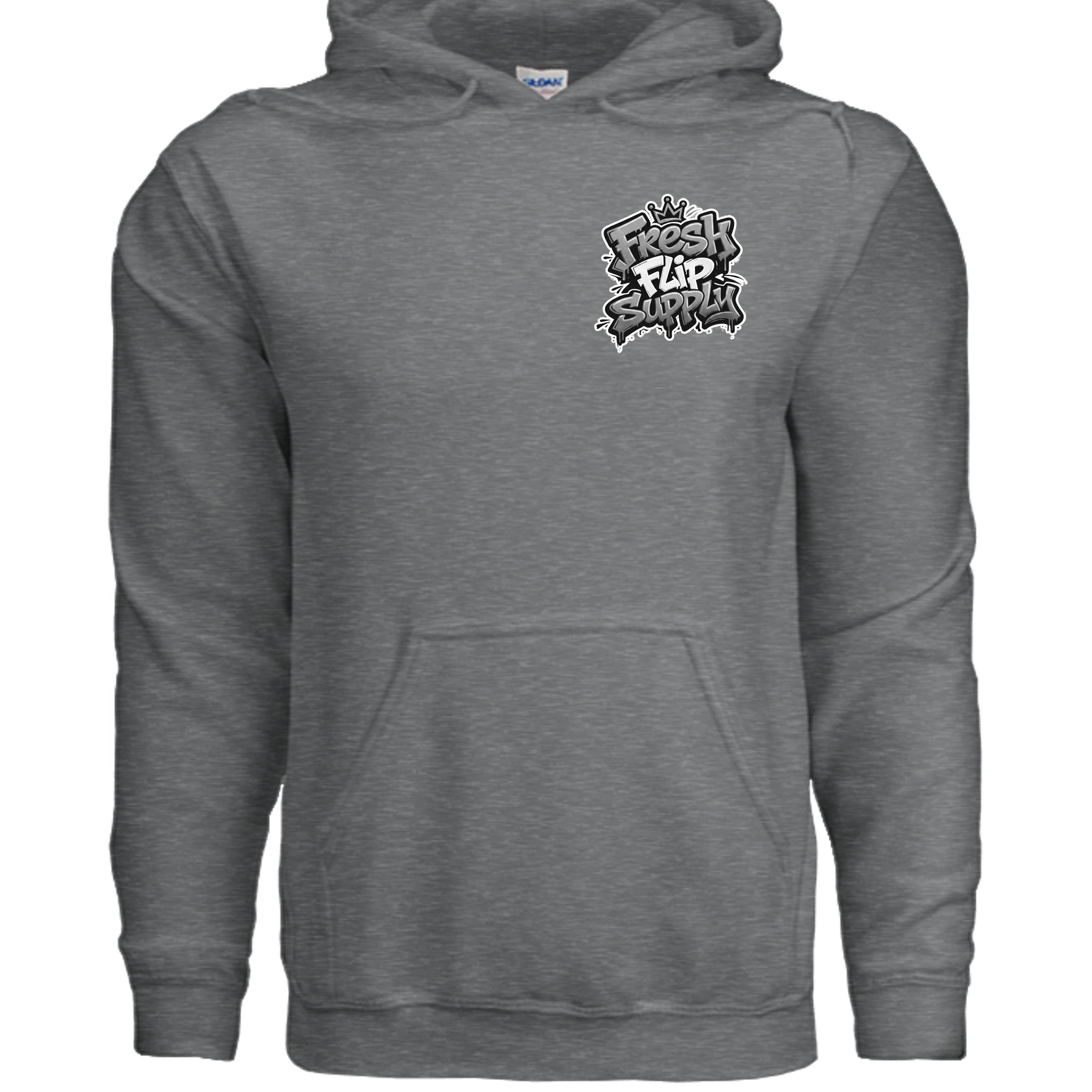 Fan Charcoal Heather - G185 - FRONT