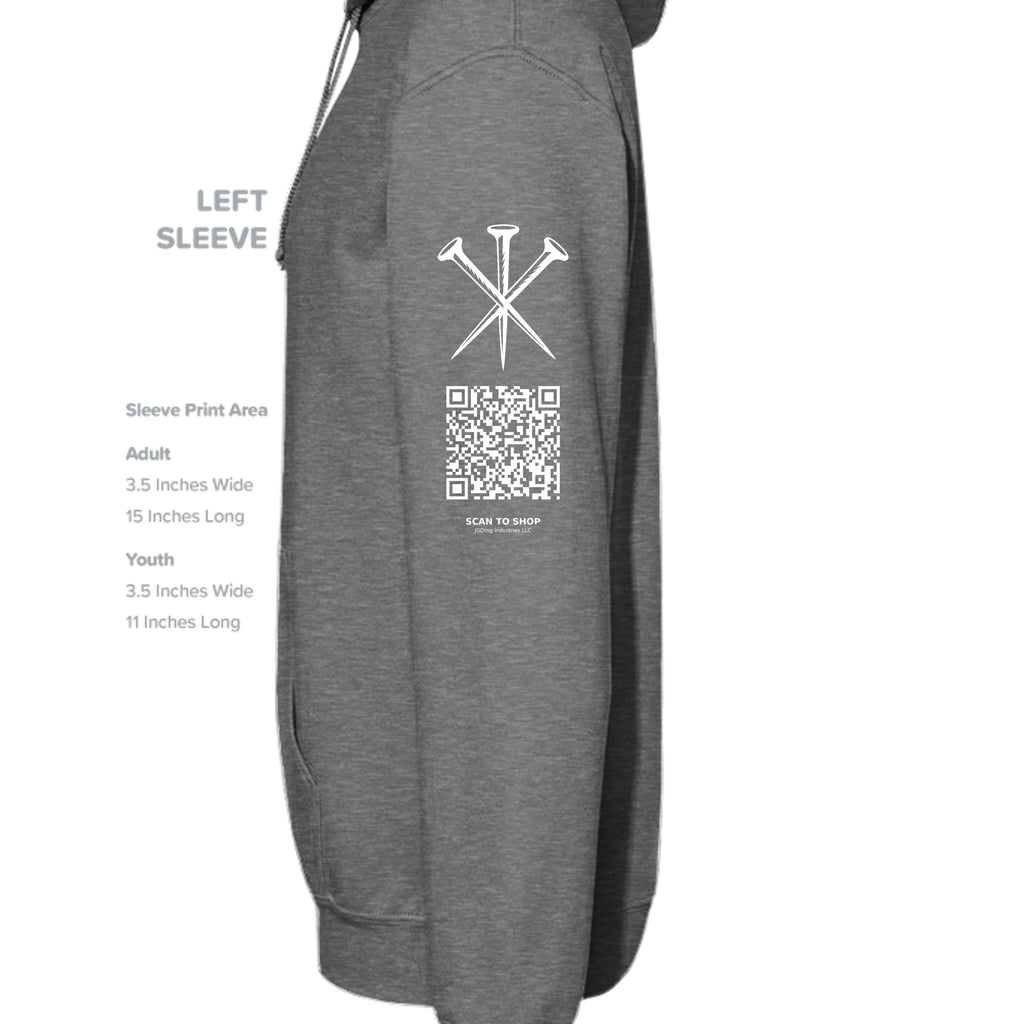 Fan Charcoal Heather - G185 - SLEEVE_LEFT