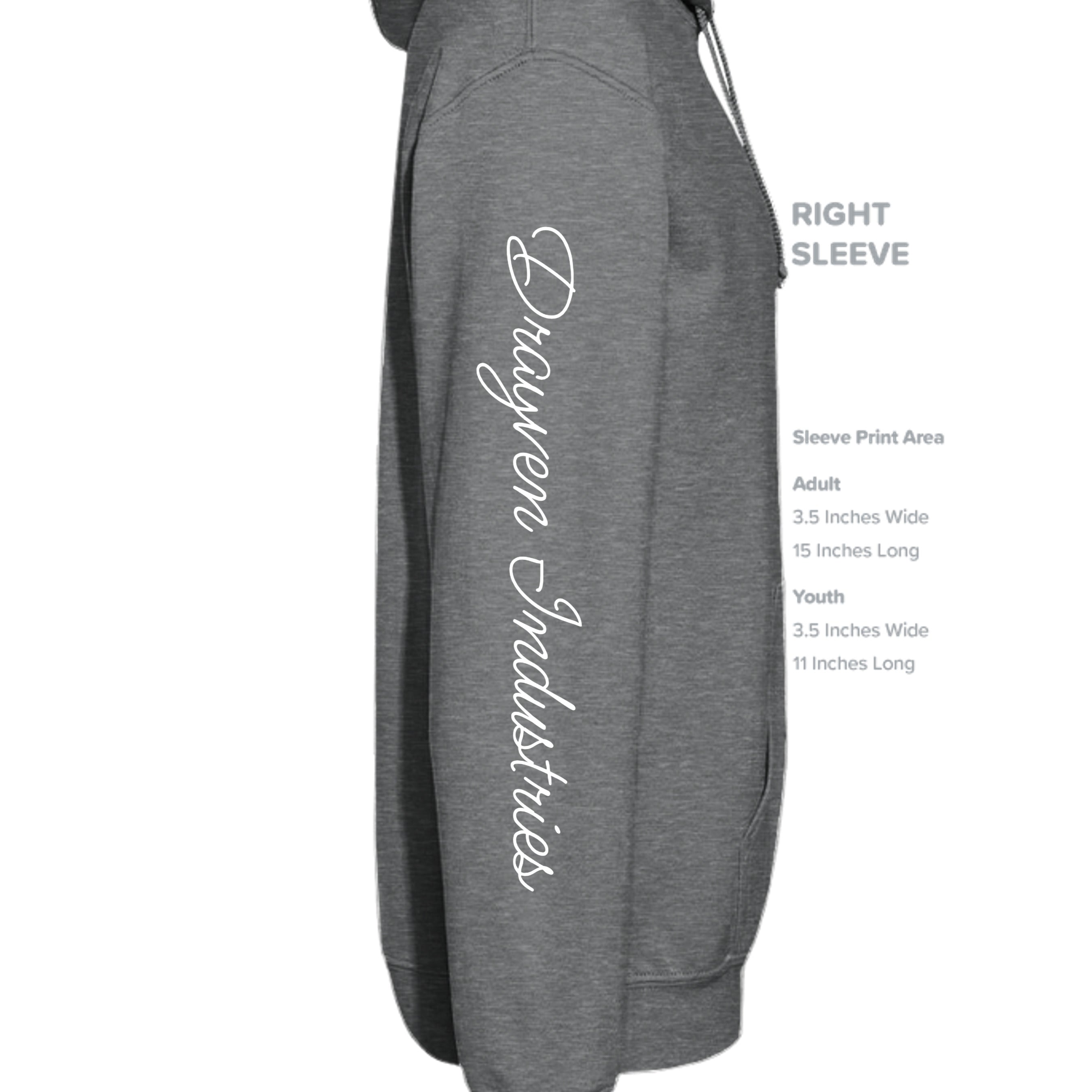 Fan Charcoal Heather - G185 - SLEEVE_RIGHT